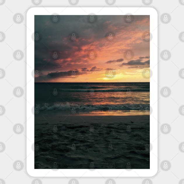 Sunset over Boracay #2 Sticker by Dpe1974